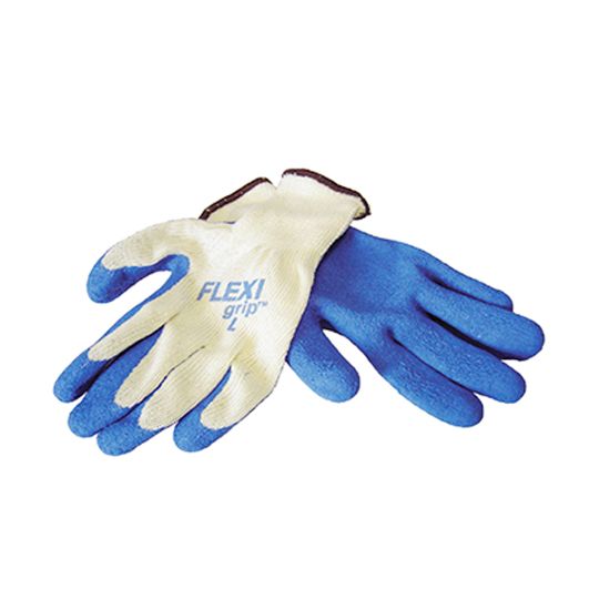 The Brush Man Flexi Grip Poly/Cotton Blend String Knit Latex Palm Glove