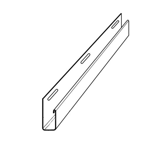 Mastic 5/8" Vinyl All Purpose J-Channel with 1" Face — ACOMVJ051812