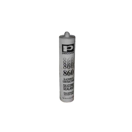 Pecora 860 Glaziers & Contractors Silicone Sealant - 10.1 Oz. Tube — Adhesives, Caulks & Sealants — PEC860ALUMN