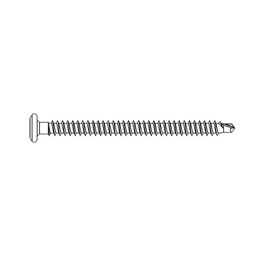 TruFast #14 x 3" Hd Stainless Steel Bi-Metal Roofing Fasteners - Bucket of 1,000