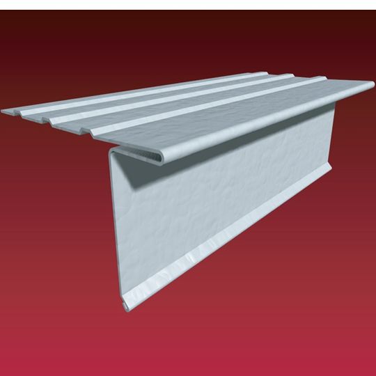 Caliber Metals 1-1/2" Galvanized Steel Drip Edge - Black