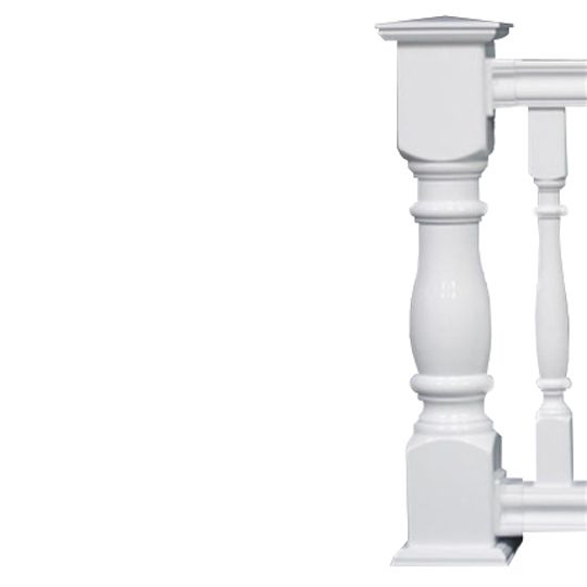 Fairway Building Products 6" x 6" x 54" Vinyl Newel Post - Turned