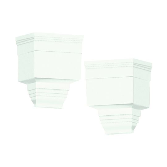 Mid-America Exterior Dentil Trim Left and Right End Cap Kit — MABEDCEC123
