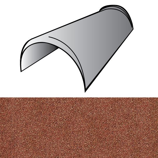 Unified Steel 6" x 14.5" Cap Mission Trim Hip & Ridge — BORMCSF