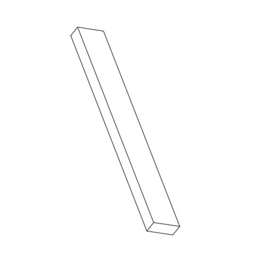 Wausau Supply 4/4" x 2" x 16' Diamond Kote Woodgrain Smart Trim - Pack of 4