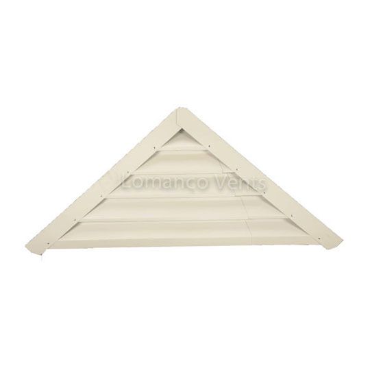 Lomanco Model-905 Adjustable Vari-Pitch Triangular Gable Louver — LOM905WH