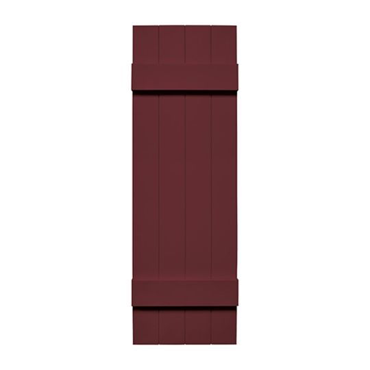 Mid-America Board-N-Batten Standard Four-Board Joined Shutter — MABBNB4BJ1443078