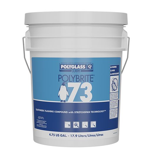 Polyglass PolyBrite 73 Elastomeric Flashing Compound with StretchSpan Technology — Adhesives, Caulks & Sealants — POL73WFCTG5