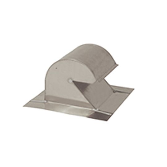 DOT Metal Products 6" Galvanized Gooseneck Vent with Damper