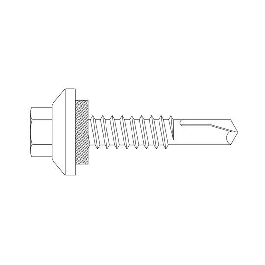 Metal Sales #12-14 x 1-1/2" Xl Self Drilling Screws - Bag of 250 — MTS8220322