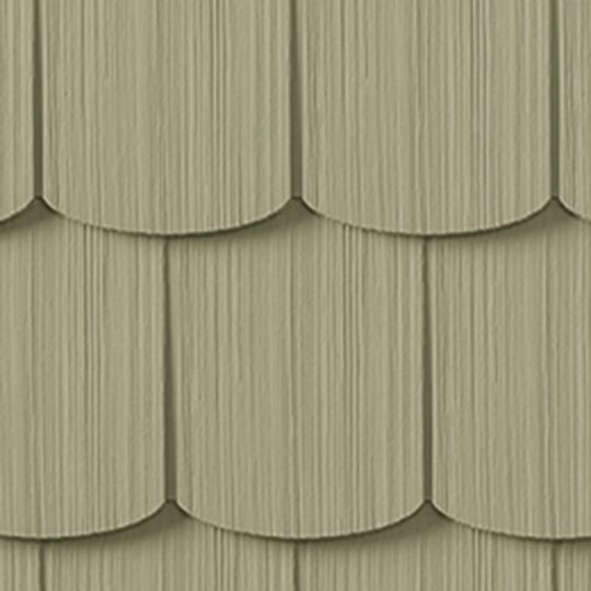 CertainTeed Siding Cedar Impressions Single 6-1/3" Polymer Scallop Edge Shingle Siding — CERCI6SCCY
