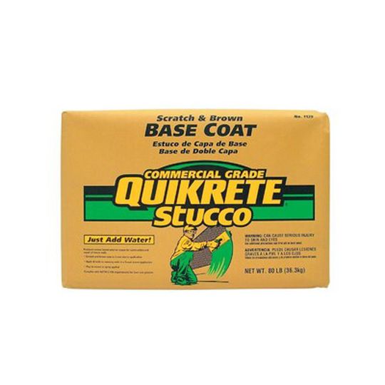 Quikrete Stucco Scratch & Brown Fiber Reinforced Base Coat - 80 Lb. Bag