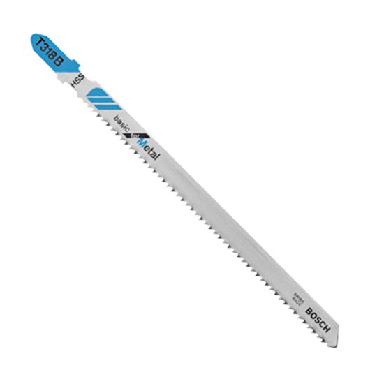 Bosch 5-1/4" 14 Tpi Basic for Metal T-Shank Jig Saw Blades - Package of 5