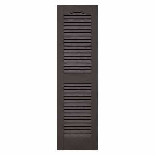 Mid-America Standard Cathedral Top Open Louver Shutter — MABLSTG36