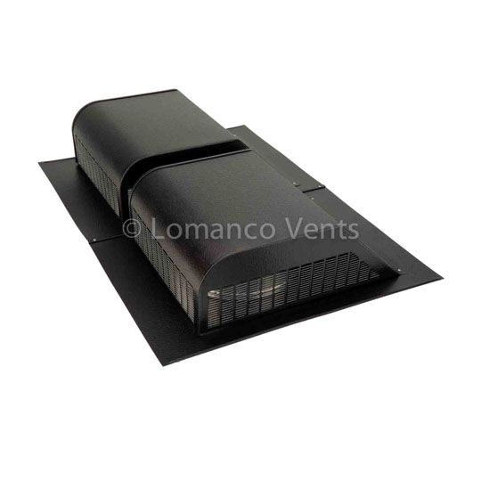 Lomanco Model 770 Twin Off-Ridge Slant Back Static Roof Louver — Ventilation and Drainage — LOM770DBL