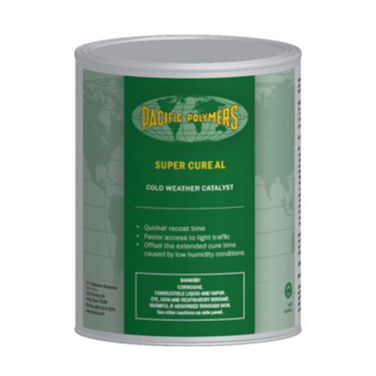 Pacific Polymers Super Cure Al Accelerator for Elasto-Glaze 6001AL-Ht Polyurethane Based Sealer - 1 Quart Can