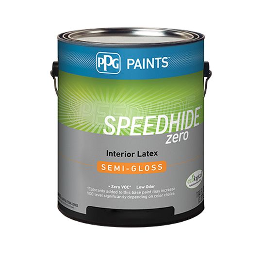 PPG Industries (6-4510XI) Speedhide Zero Interior Zero-VOC Latex Semi-Gloss - 1 Gallon Can