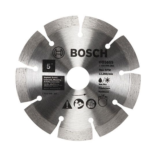 Bosch 5" Segmented Rim Diamond Blad for Soft Materials
