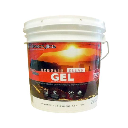 Metacrylics Acrylic Gel Elastomeric Roof Mastic - 2 Gallon Pail — Adhesives, Caulks & Sealants — MTAAGCLR2G