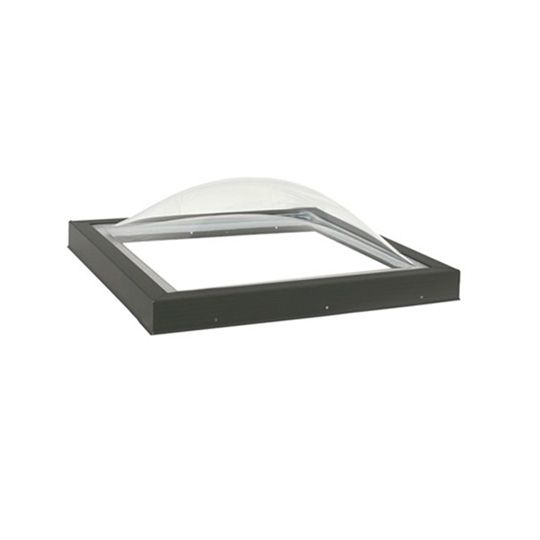 Velux Commercial Fixed Curb-Mounted Skylight with Aluminum Cladding & Bronze Over Clear Glass — VELCMA25252004B