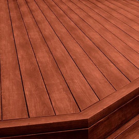 Royal Building Products 5/4" x 6" x 12' Zuri Grooved Deck Board — ROYZDGV54612BZ