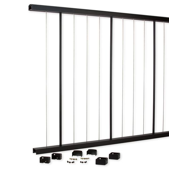 Poly Rail 36" x 6' Westbury VertiCable Section with Mounts - Level — PRL71658TBZ
