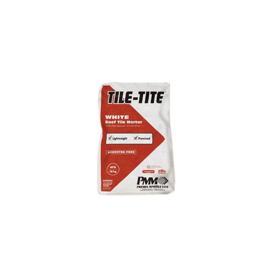 Premix Marbletite Tile-Tite Roof Tile Mortar - 40 Lb. Bag — Roofing Accessories — PMMTTWH40
