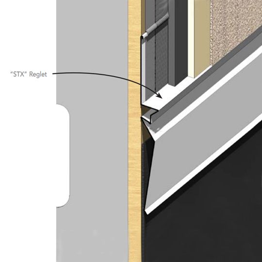 Fry Reglet 24 Gauge x 10' Galvanized "Stx" Stucco Reglet