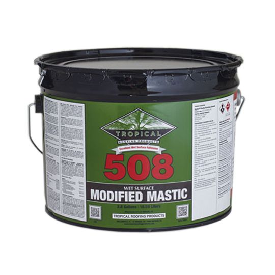 Tropical Roofing Products 508AF Wet Surface Modified Mastic - Asbestos Free - 3 Gallon Pail
