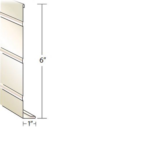 Quality Aluminum Products 6" Hemmed Fascia Cap — QAPHFC6112
