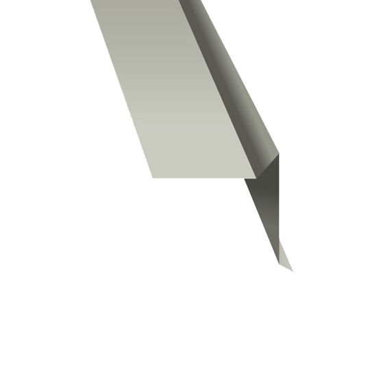 Metal Sales 3 x 3 Galvanized Gravel Stop