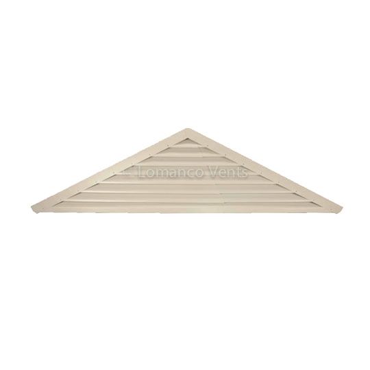 Lomanco Model-908 Adjustable Vari-Pitch Triangular Gable Louver — LOM908WH