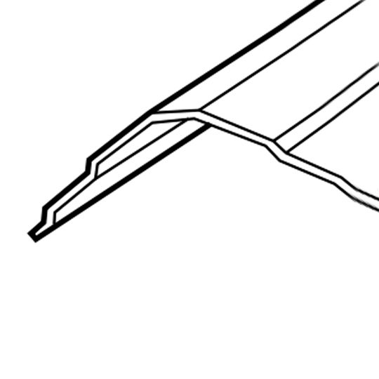 ASC Building Products 26 Gauge x 10'6" Universal Hip & Ridge