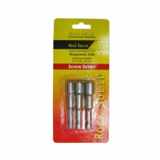 C&R Manufacturing Magnetic Hex Head Screw Setter Retail Carded - Pack of 3
