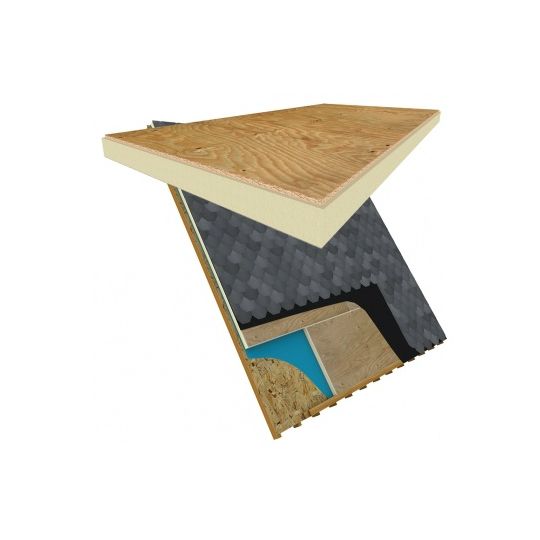 Hunter Panels 4" x 4' x 8' H-Shield Nb Polyiso Insulation with 7/16" OSB and Fiber Reinforced Facer