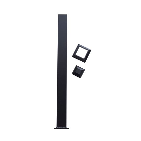 Color Guard Railing Systems 3" x 3" x 49" Lincoln Aluminum Post Kit — COGBLAPB49