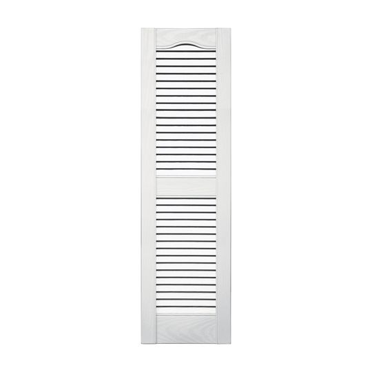 TRI-BUILT Standard Cathedral Top Open Louver Shutters (Pair) — TRI011436117