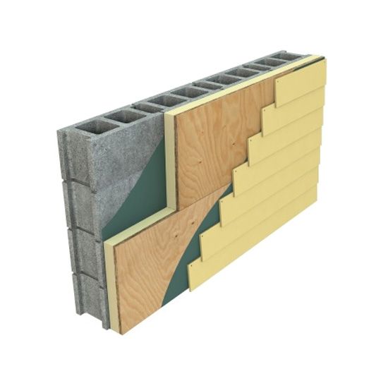 Hunter Panels 2.7" x 4' x 8' Xci Ply Polyiso Insulation with Cgf and 5/8" Fire Treated Plywood