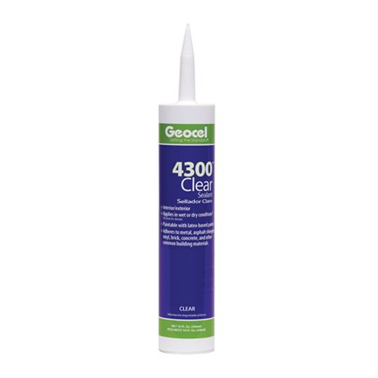 Geocel GeoGreen 4300 Clear Sealant - 9.5 Fl. Oz. Cartridge