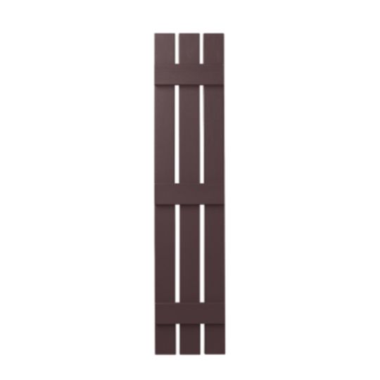 Mastic 12" x 43" Board & Batten Standard 3-Board Shutters - Open Style — ACOVIN3O124358
