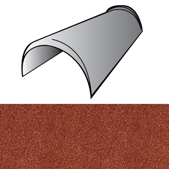 Unified Steel 6" x 14.5" Cap Mission Trim Hip & Ridge — BORCMTBA