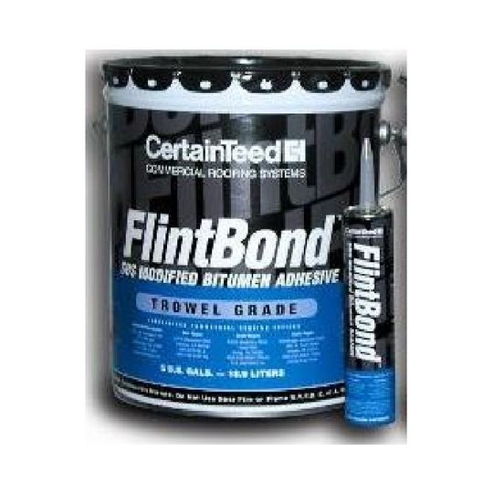 CertainTeed Roofing FlintBond Modified Bitumen Trowel Grade Adhesive - 3 Gallon Bucket