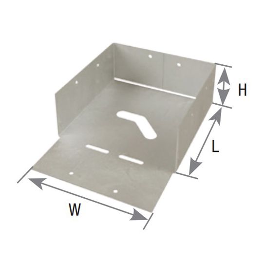 USP Structural Connectors 4" x 4" G-185 Triple Zinc Galvanized Post Base