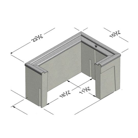 Oldcastle Enclosures 10-5/8" x 17-1/4" Christy B1017 Utility H20 Load Box