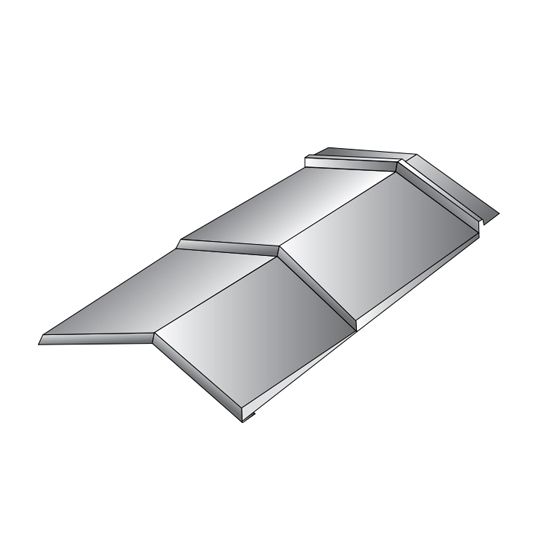 Unified Steel 8" x 14" Cap Shingle (Hip & Ridge) 2-Course — Roofing Accessories — BORCAPSH814CB