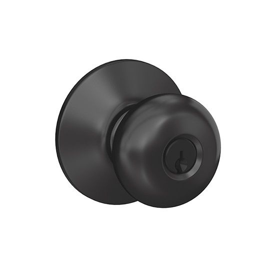 Schlage F51 Plymouth Entry Knob with Keyed Lock — SCH700F51PLY622