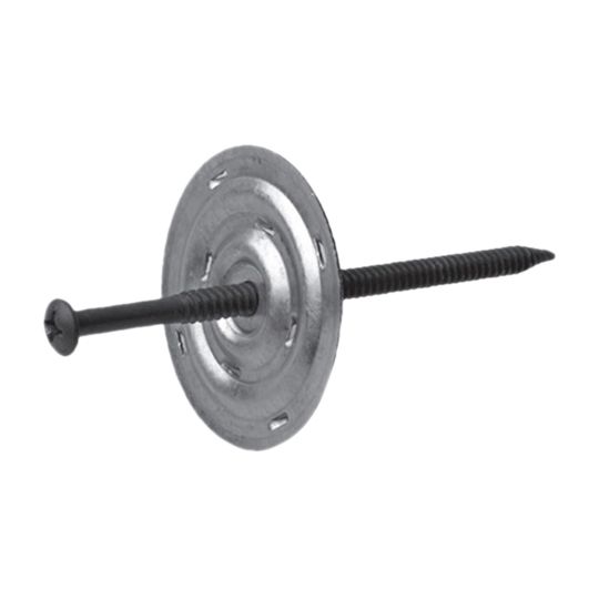 Johns Manville #15 High Load Pre-Assembled Fasteners & 2-3/8" Round High Load Plates — HWB041833