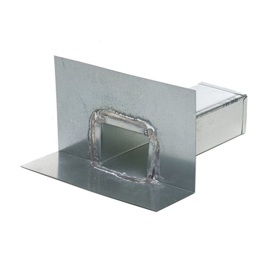 East Coast Metals 26 Gauge x 4" x 5" Standard Galvanized Scupper