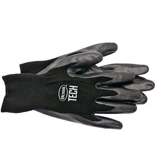 Orgill Protective Nitrile Foam Gloves - Black - Large