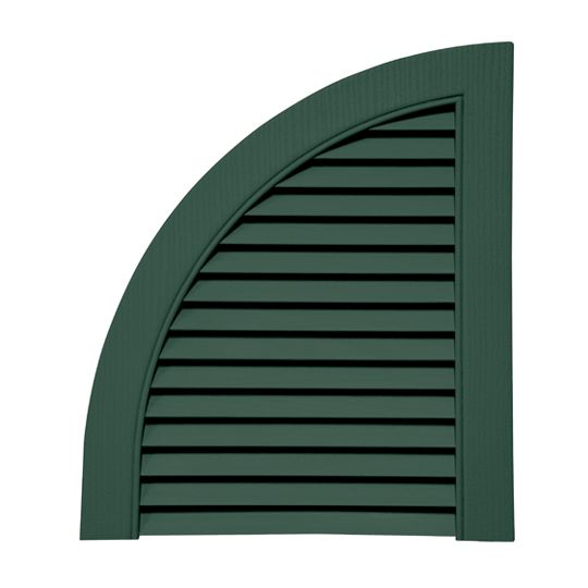 Mid-America Open Louver Quarter Round Arch Top for Standard Louver Shutters — MABATL14FG